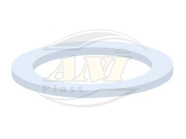 Foaming gasket for waste of discharge fitment