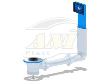 Overflow Ani for sink 1 1/2'' with rectangular vertical body