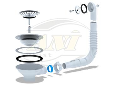 Overflow flexible Ani sink 3 1/2 