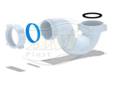 Bath trap Ani in plastic 1 1/2