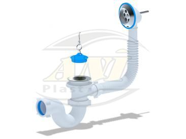 Bath trap Ani with outlet and overflow 1 1/2