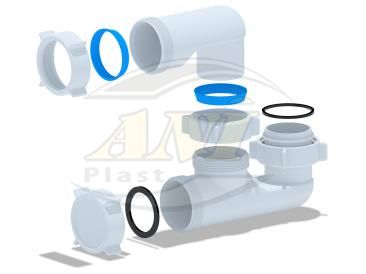 Bath trap Ani adjustable 1 1/2