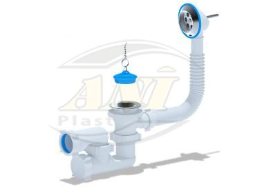 Bath trap Ani with outlet and overflow 1 1/2