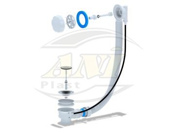 Overflow semiautomatic 520mm, plastic handle