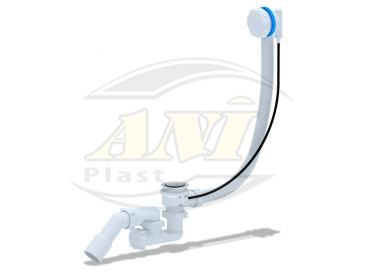 Overflow semiautomatic 520 mm, adjustable body, plastic handle, transition tube 45°40*50