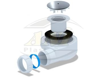 Siphon for shower tray 1 1/2