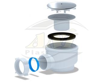 Flat trap for shower tray 1 1/2*60