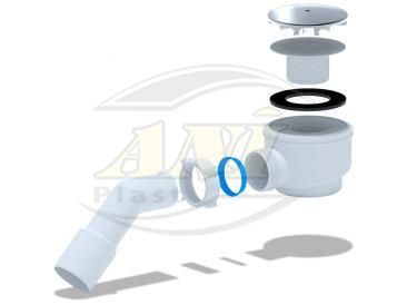 Siphon for shower tray 1 1/2*60 transition pipe 45