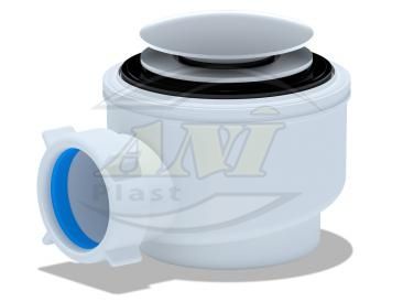 Flat trap for shower trap 1 1/2