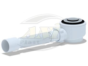 Siphon for shower trap 1 1/2 “* 50/60, click-clack, with tube 375*40/50, grid