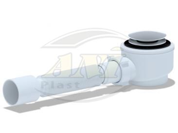 Siphon for shower trap 1 1/2 “* 50/60, click-clack, grid, with tube 375*40/50