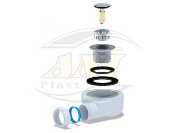 Siphon for shower tray 1 1/2