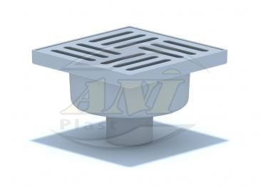 Vertical trap 50mm unregulated, plastic grid 150х150mm.