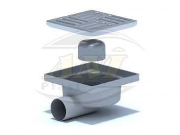 Vertical trap 50 mm, with ss grid 150х150 mm.