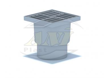 Vertical trap.110, unregulated.. grid.15х15 stainless steel dry