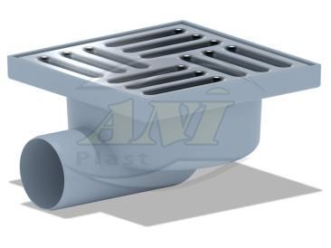 Horizontal trap 50, unregulated. grid 150 stainless steel dry