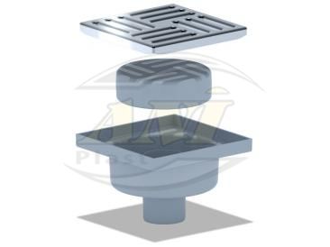 Vertical trap.50 unregulated.. grid.15*15 stainless steel dry