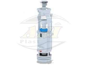 Flush valve with chrome plastic button