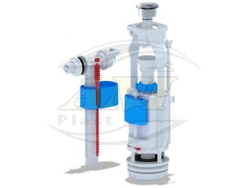Set with side filling valve 1/2 metalic button double econom