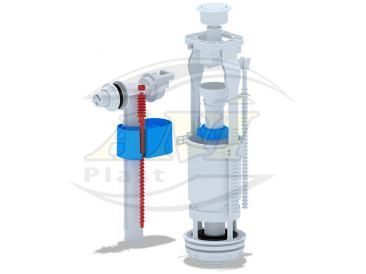 Set with side filling valve 1/2 plastic econom