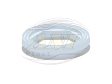 Gasket of the toilet bowl hexagon