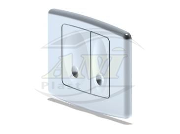 Botton for WC pre-wall installation chrom