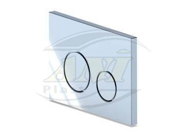 Botton for WC pre-wall installation chrom