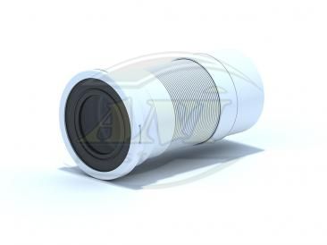 Flexible extender toilet short, issue 110 mm.