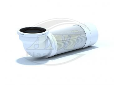 Flexible extender toilet, angle 90 * long, Issue 110 mm
