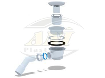 Siphon ANI for shower tray 1 1/2 